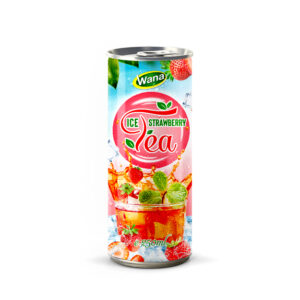 Strawberry Flavoured Iced Tea Drink 250mL Canned