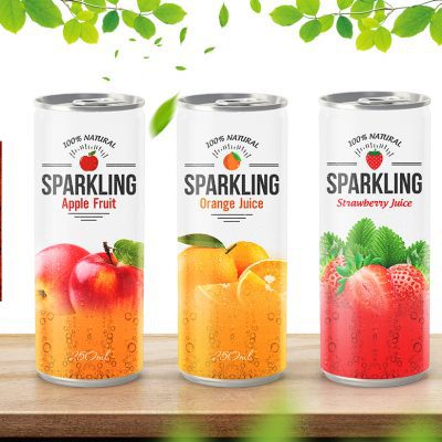 Premium Quality Sparkling Lime Juice Drink 250mL Canned