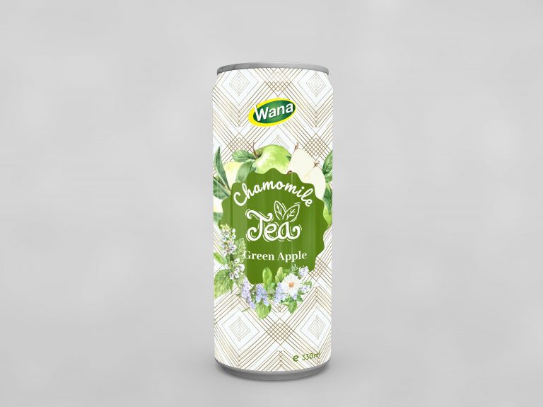 Chamomile Tea with Green Apple Flavor in 330ml Canned