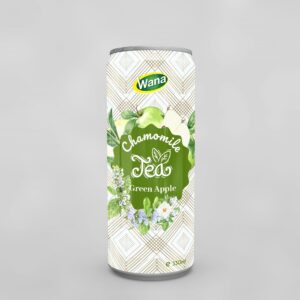 Kiwi Flavoured Chamomile Tea Drink 330mL Sleek Canned