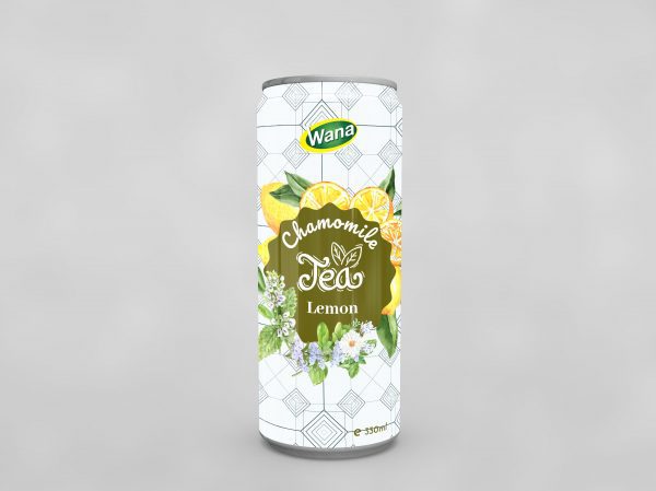 Kiwi Flavoured Chamomile Tea Drink 330mL Sleek Canned
