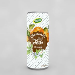 Kiwi Flavoured Chamomile Tea Drink 330mL Sleek Canned