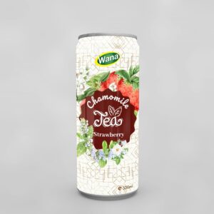 Kiwi Flavoured Chamomile Tea Drink 330mL Sleek Canned