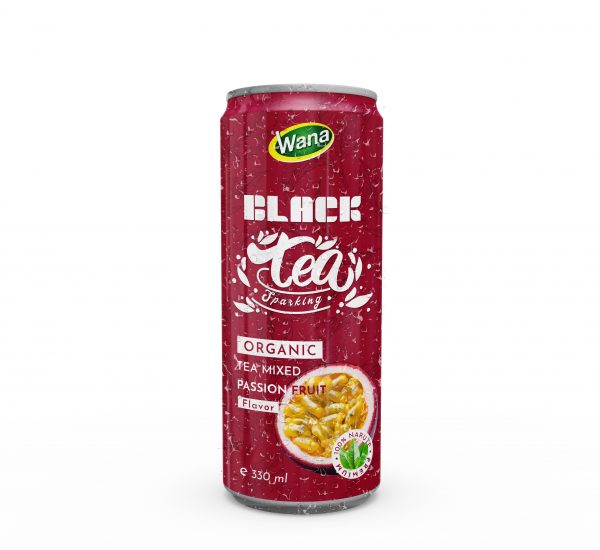 Sparkling Black Tea Drink Mixed Pomegranate Juice 330mL Canned