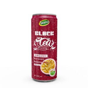Sparkling Black Tea Drink Mixed Pomegranate Juice 330mL Canned