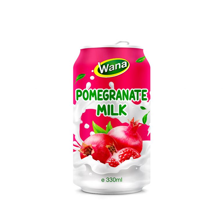 OEM Fruit Milk Drink with Pomegranate Flavor in 330ml Canned