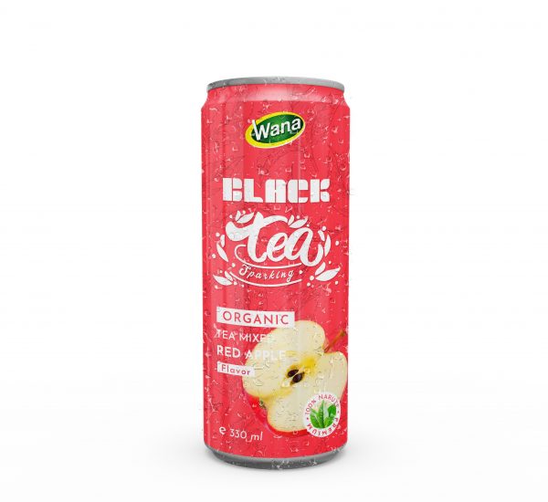 Sparkling Black Tea Drink Mixed Pomegranate Juice 330mL Canned