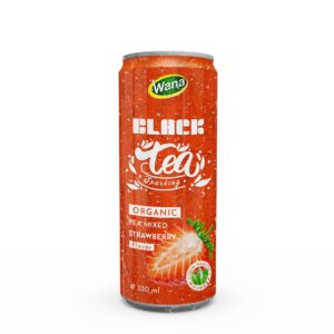 Sparkling Black Tea Drink Mixed Pomegranate Juice 330mL Canned
