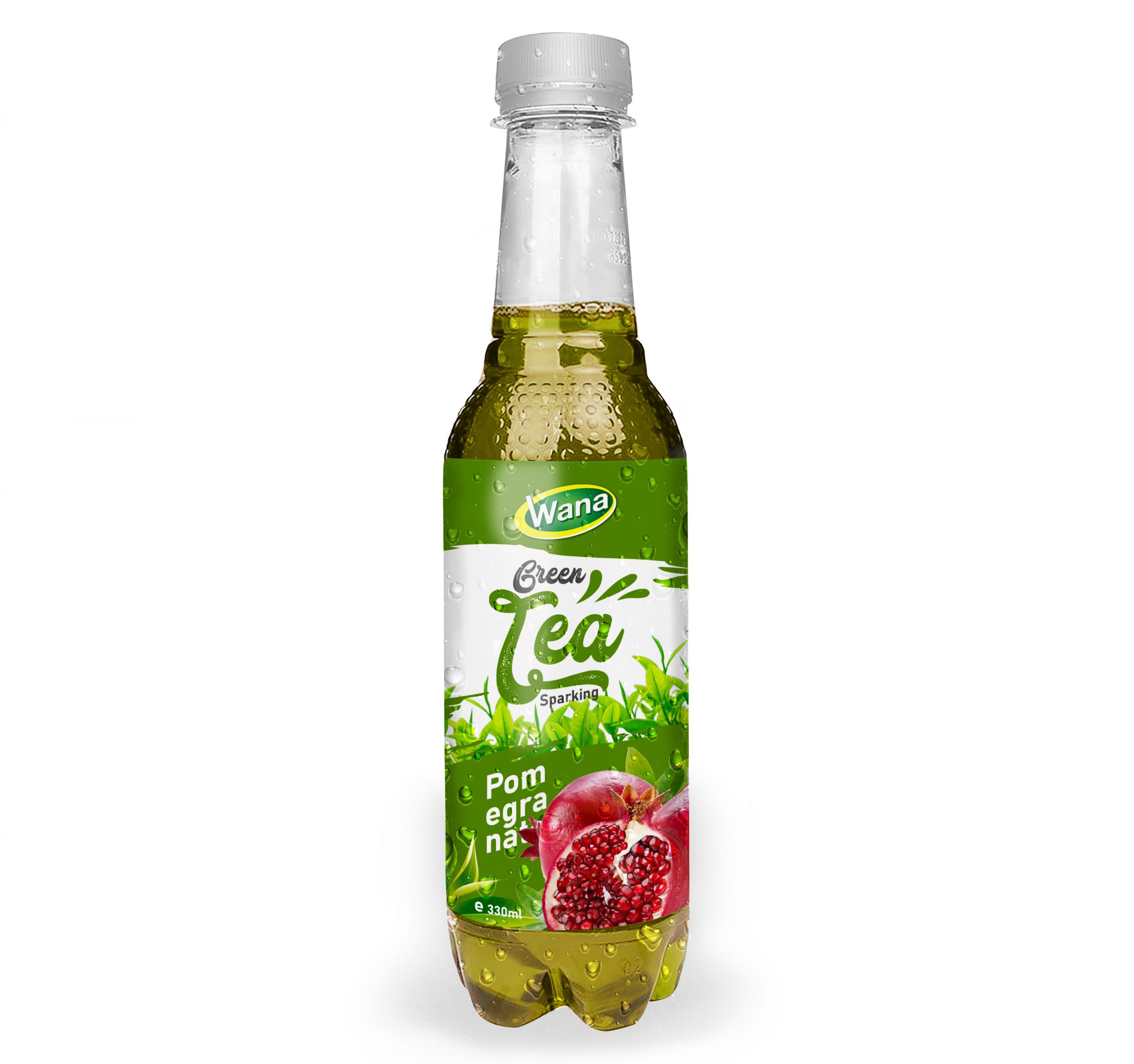 Sparkling Green Tea Drink With Grape Flavor 330mL Pet Bottled - Image 6