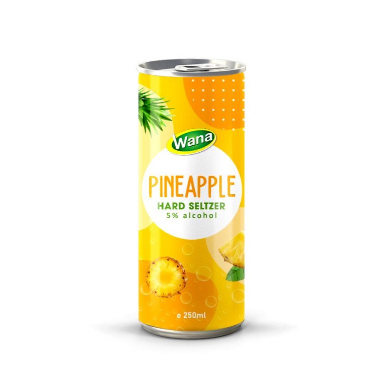 5% Alcohol Hard Seltzer with Pineapple Flavor 250mL Canned