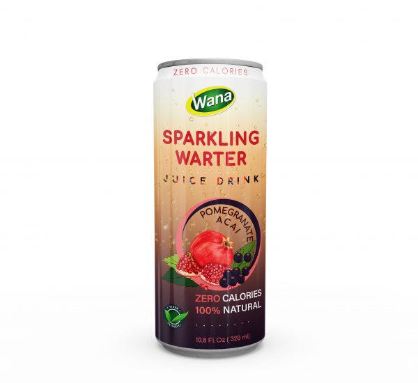 Zero Calories Sparkling Mixed Juice Drink With Passion and Mango Flavor 320mL Canned
