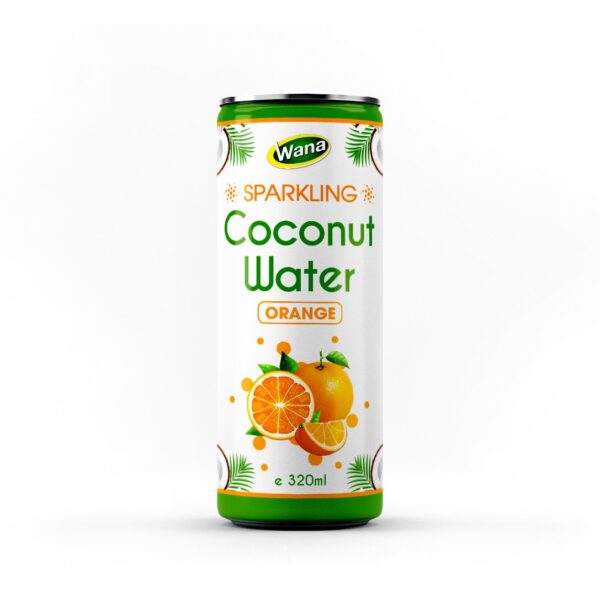 CARBONATED COCONUT DRINK ORANGE FLAVOR 320ML
