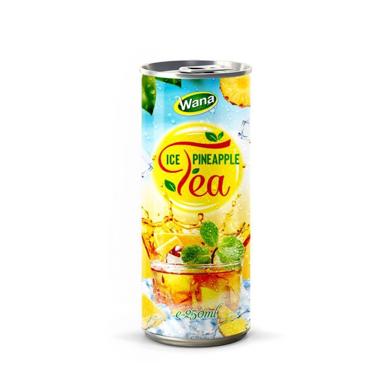 Wholesale Iced Pineapple Tea Drink in 250ml Canned