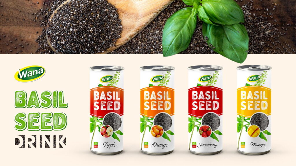 Basil Seed Drink with Lychee Flavor