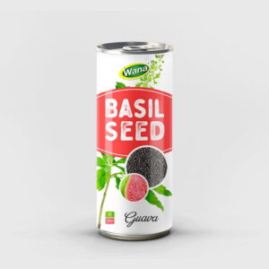 Apple Flavored Basil Seed Drink in 250ml Canned