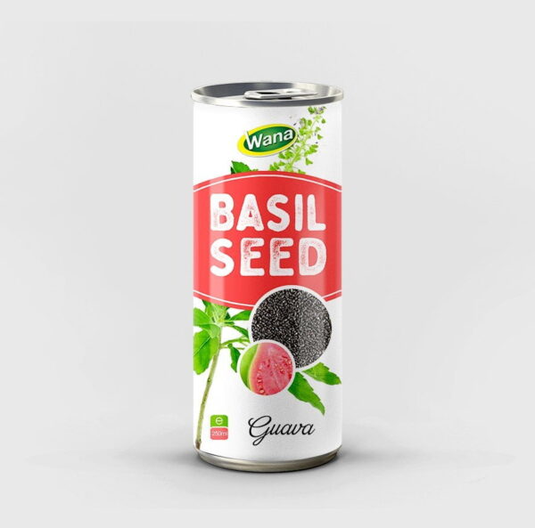 Apple Flavored Basil Seed Drink in 250ml Canned