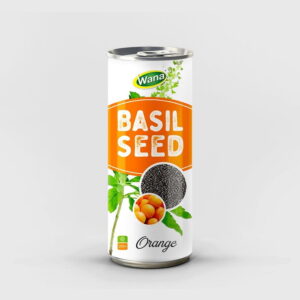 Apple Flavored Basil Seed Drink in 250ml Canned