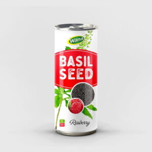 Apple Flavored Basil Seed Drink in 250ml Canned