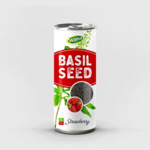 Apple Flavored Basil Seed Drink in 250ml Canned