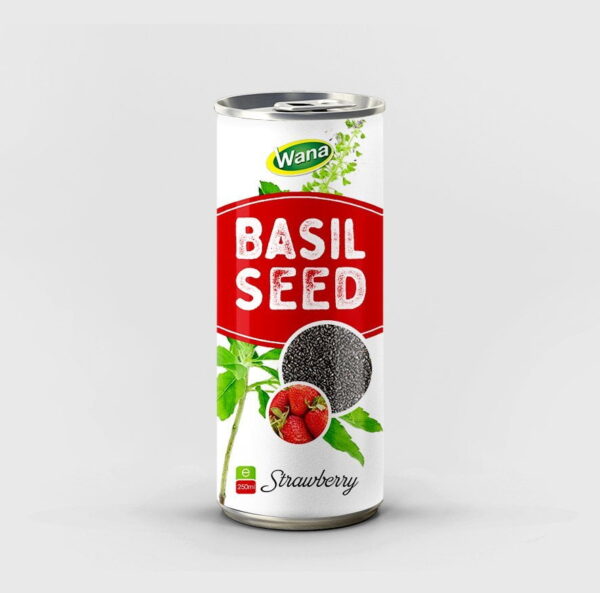 Apple Flavored Basil Seed Drink in 250ml Canned