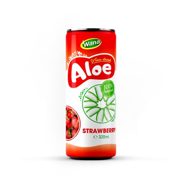  320ml Canned Aloe Vera Drink with Watermelon Flavor 