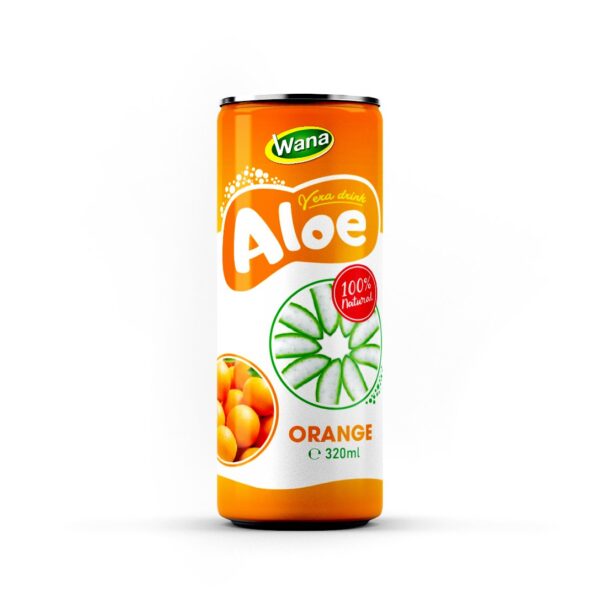  320ml Canned Aloe Vera Drink with Watermelon Flavor 