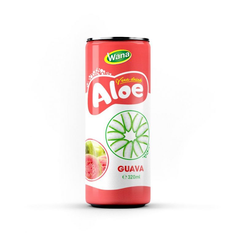 Guava Flavored Aloe Vera Drink in 320ml Canned 