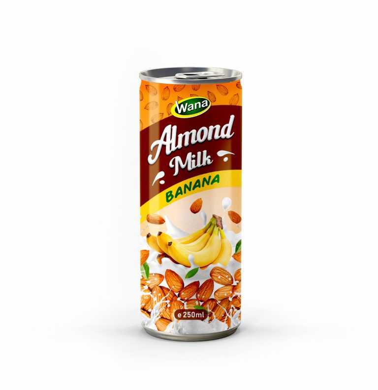 Banana Flavored Almond Milk Drink in 250ml Canned