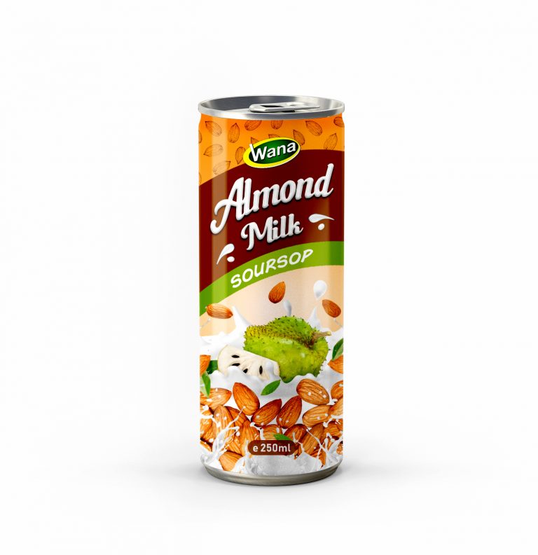 Soursop Flavored Almond Milk Drinks in 250ml Canned