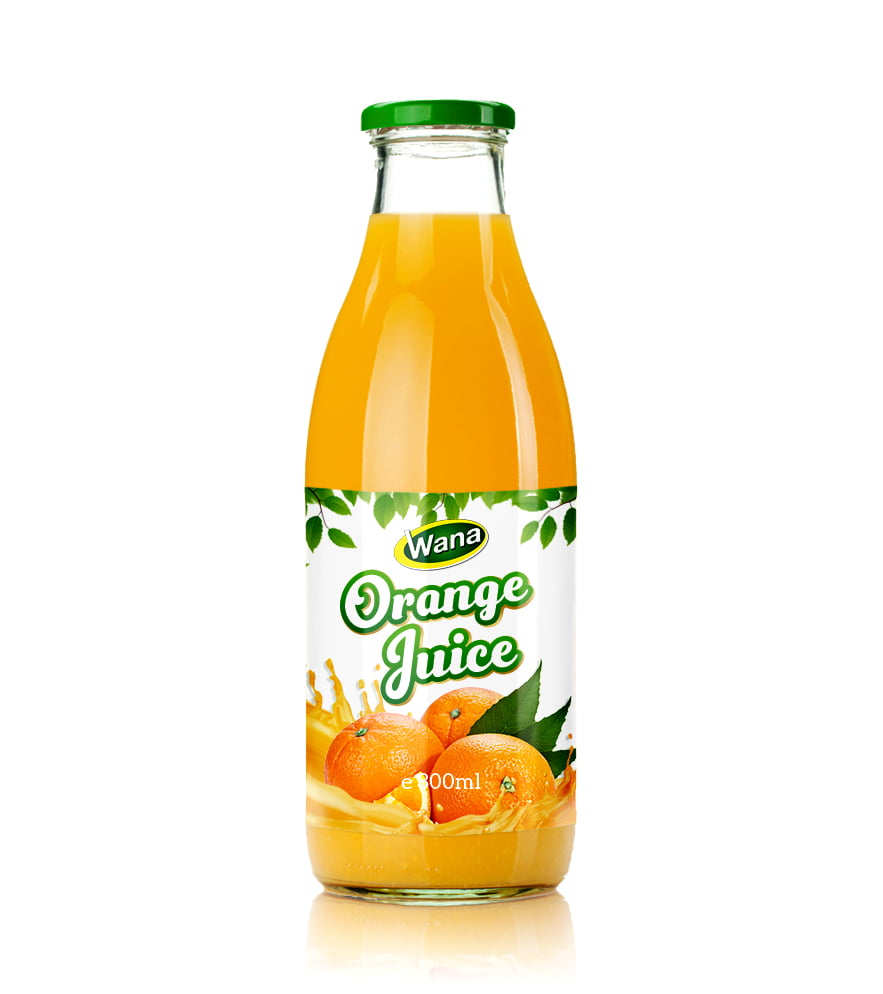 OEM Orange Juice Drink in 300ml Glass Bottled