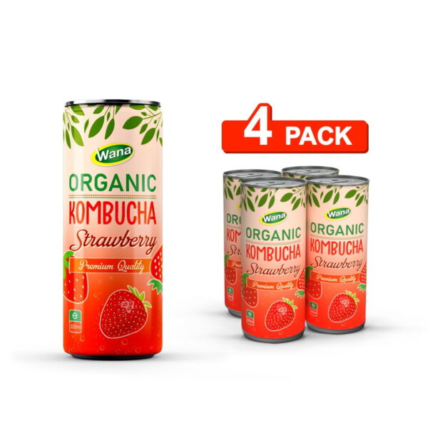 Organic Kombucha Tea Drink with Guava Flavor 320ml