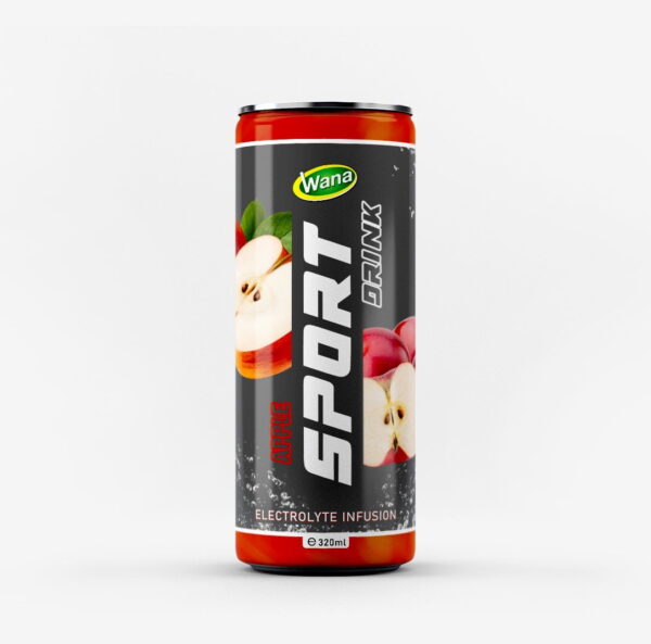 OEM Sport drink w Apple flavor in 320ml canned