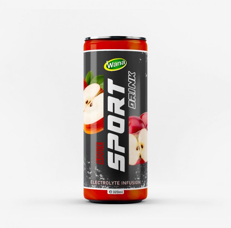 OEM Sport drink w Apple flavor in 320ml canned