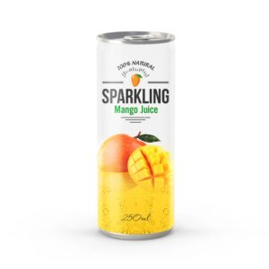 Carbonated Mango Juice Drink in 250ml Canned