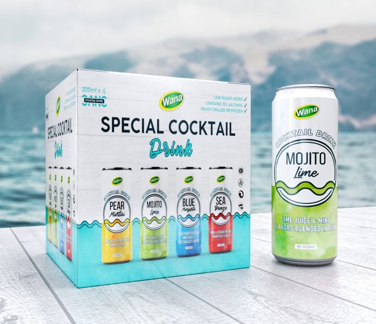 Low sugar added Mojito with Lime Juice & Mint 320ml