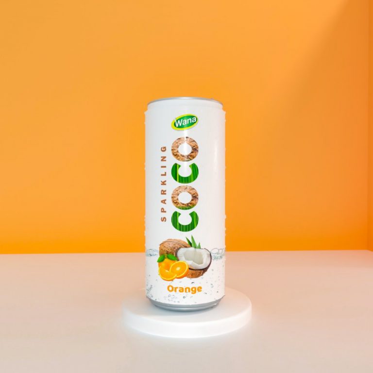 Carbonated Coco Drink with Pineapple Flavor in 250ml