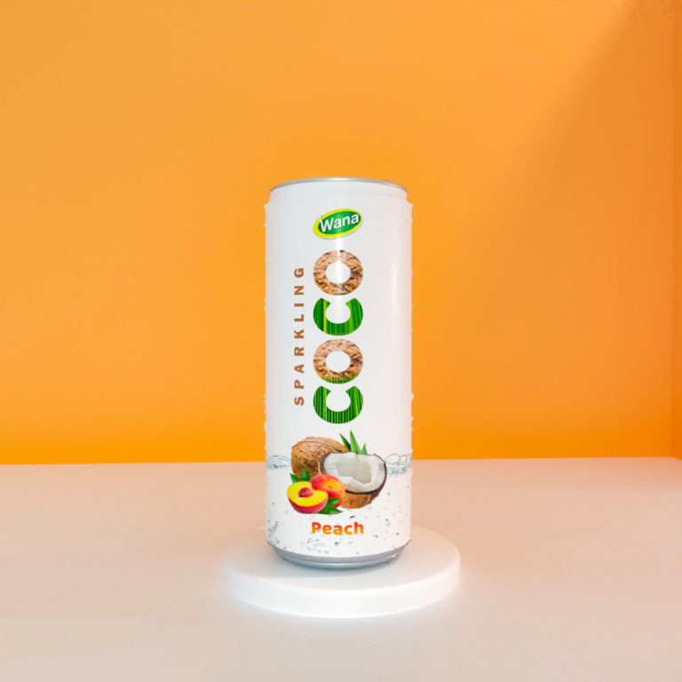Wholesale Carbonated Coco Drink with Peach Flavor
