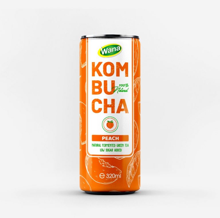 Kombucha Tea with Peach flavored