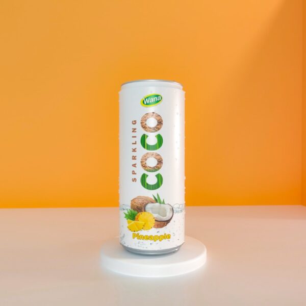 Sparkling Coco Drink with Pineapple Flavor in 250ml