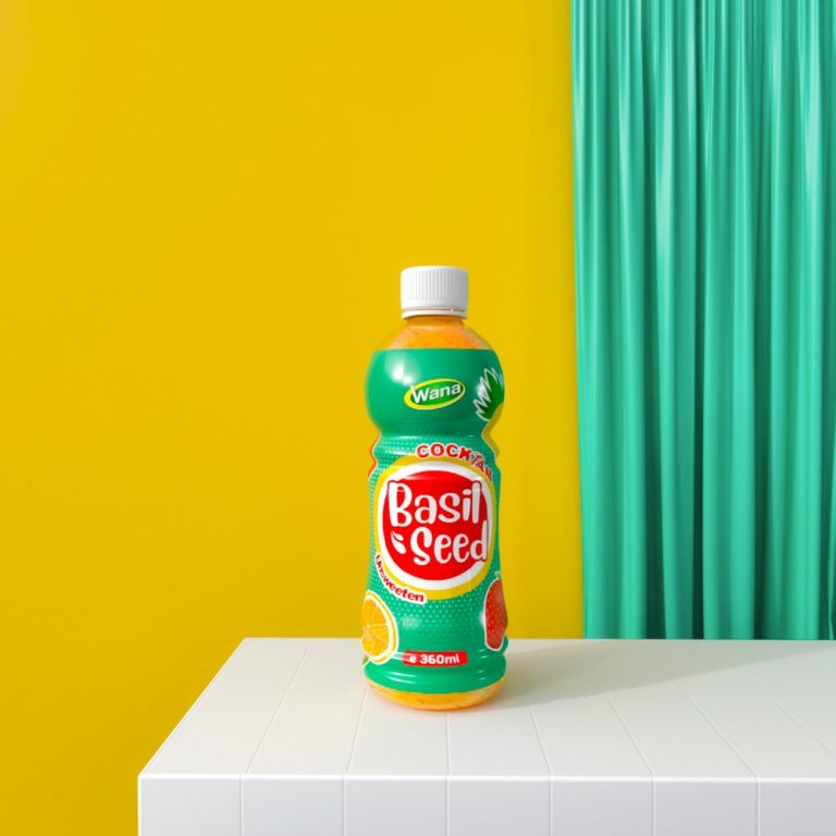 Tropical Cocktail Flavor in Basil Seed Drink 360ml
