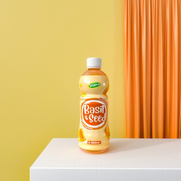 Wholesale Basil Seed Drink with Citrus Flavor 360ml