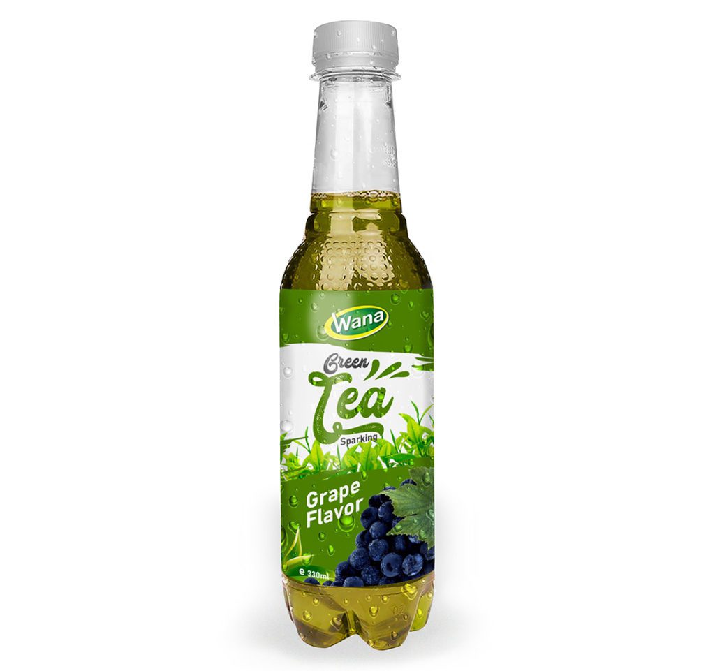 Carbonated Green Tea Drink with Full Flavors added