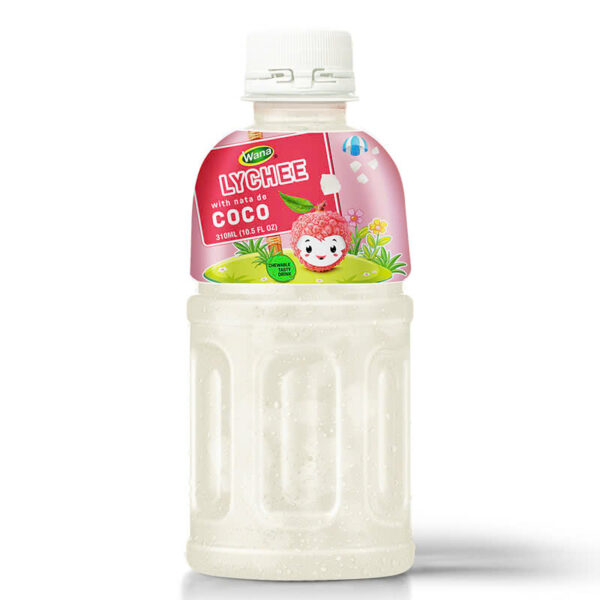 310ML - Fruit Juice with Nata De Coco - Lychee Flavor