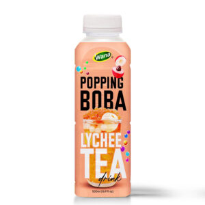 500ML - Passion Fruit Tea with Popping Boba