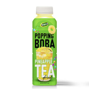 500ML - Passion Fruit Tea with Popping Boba