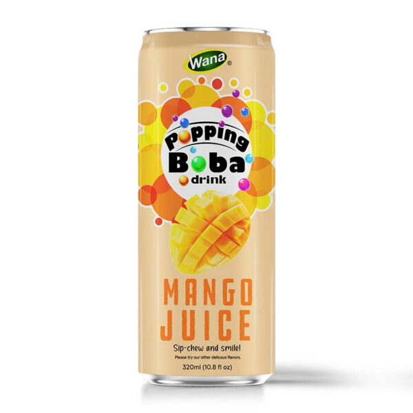 Mango Juice with Popping Boba