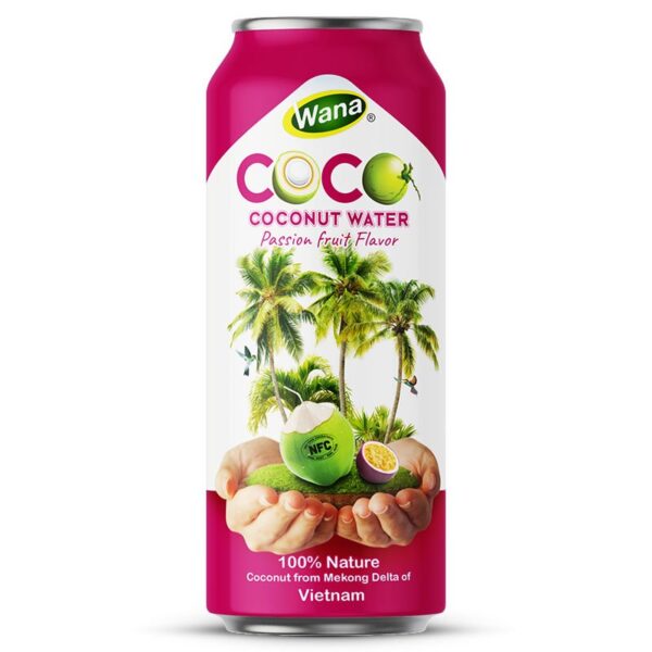 500ML - Coconut Water with Mango - Passion Fruit Flavor