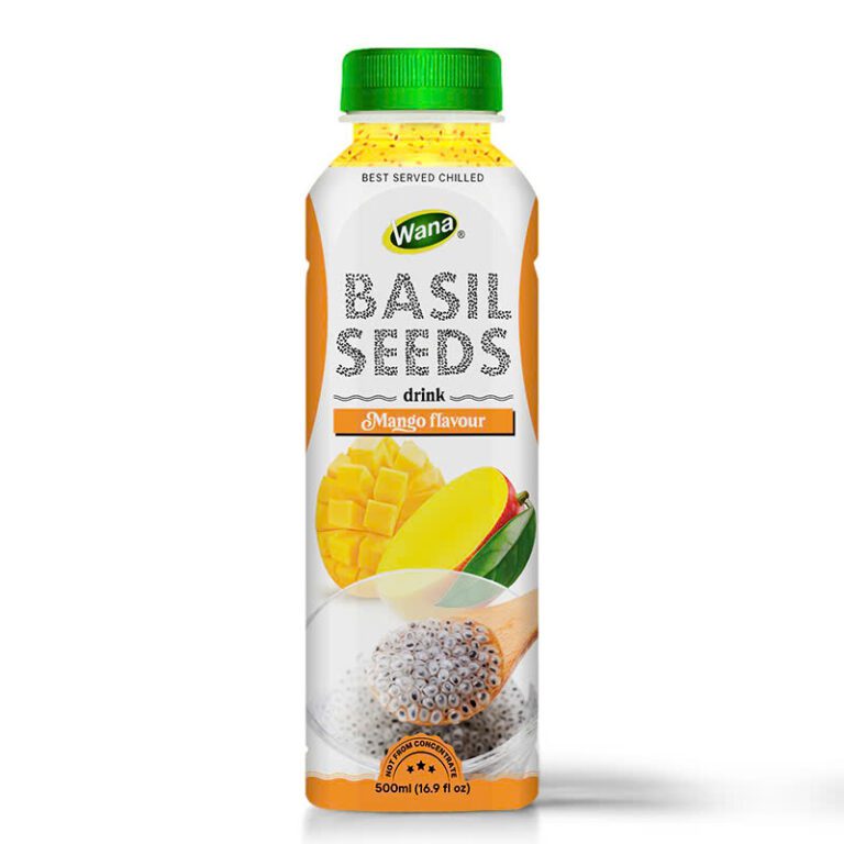BASIL SEEDS DRINK MANGO FLAVOR – NATURAL REFRESHMENT & HEALTH BOOST