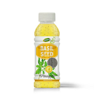 Refresh Yourself with Basil Seeds Drink with Pineapple Juice!