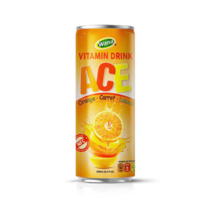 Premium Vitamin Drinks with Orange, Carrot & Lemon – 250mL Canned